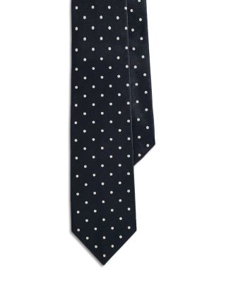 Polka Dot Silk Satin Tie