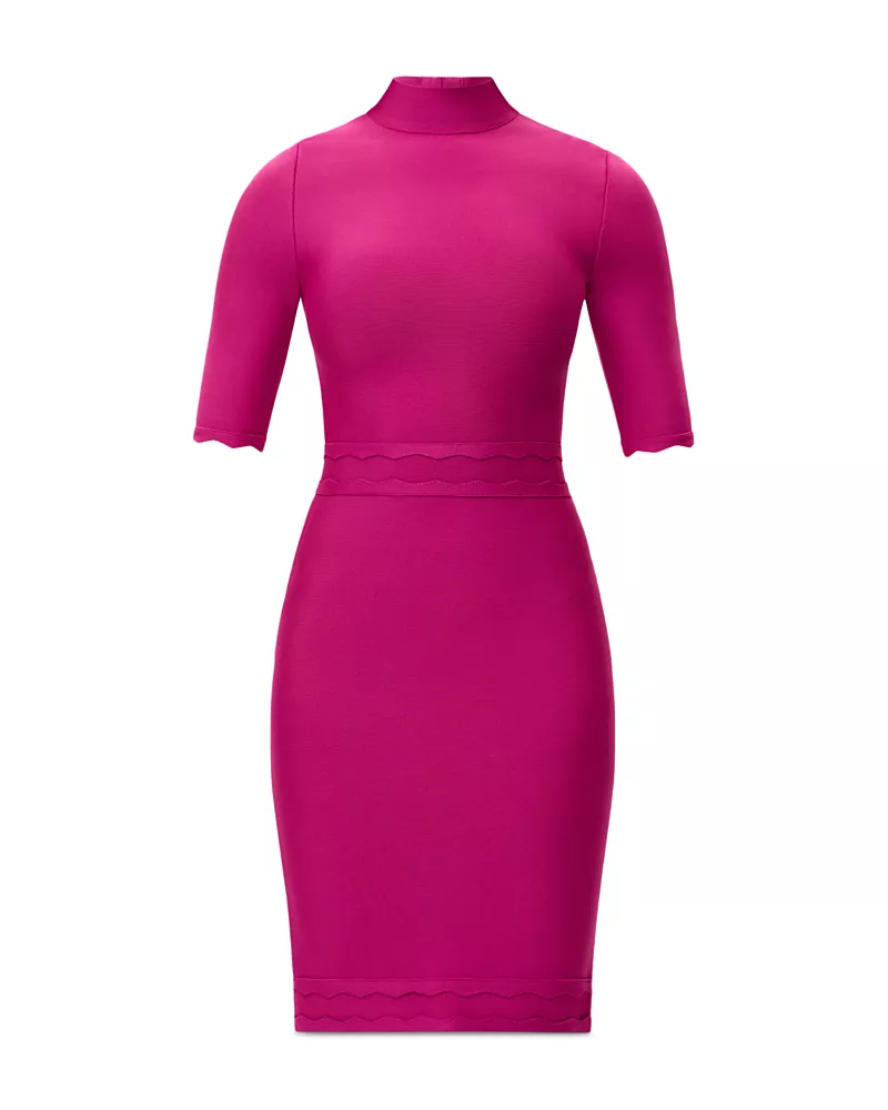 Herve Leger The Campbell High Neck Dress