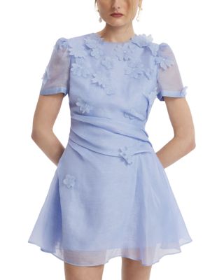 Elyse Petal Linen & Silk Mini Dress
