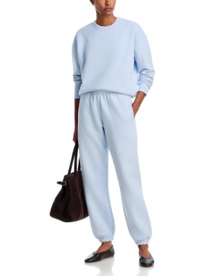 Ceramic Fleece Oversized Crewneck Sweatshirt & Fleece Boyfriend Jogger Sweatpants