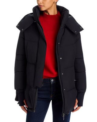 Two Layer Windstopper Quilted Oversized Puffer Coat