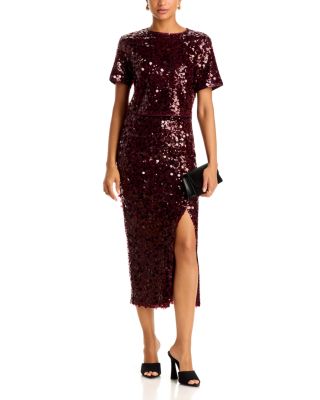 Paillette Sequin Cropped Tee & Midi Skirt - Exclusive