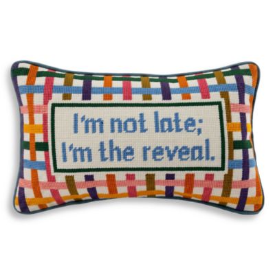 I'm The Reveal Needlepoint Pillow