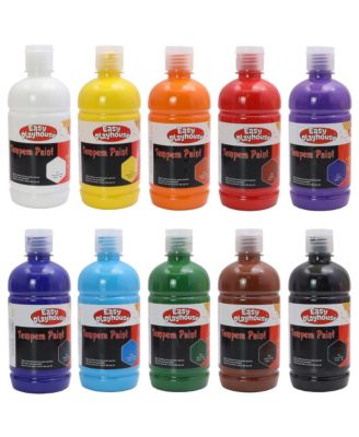 10 Pack 16oz Washable Tempera Paints, Ages 3+