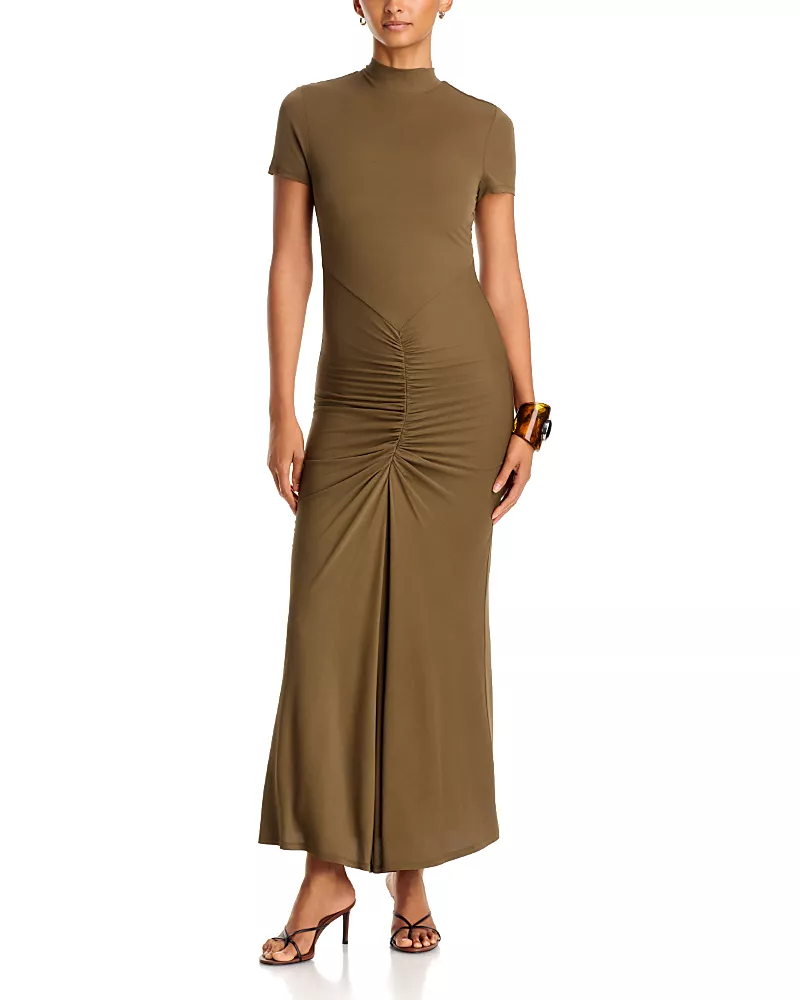 Toccin Alana Ruched Maxi Dress