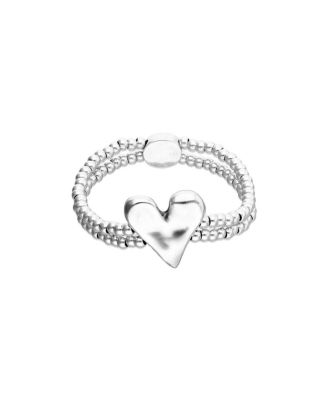  Sterling Silver Plated Bracelet with Heart Detail