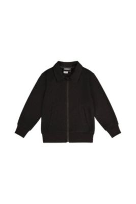Boys' Front Zip Stretch Twill Ribbed Cuff Jacket - Little Kid, Big Kid
