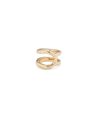 UNOde50 Gold-Plated Curvilinear Ring
