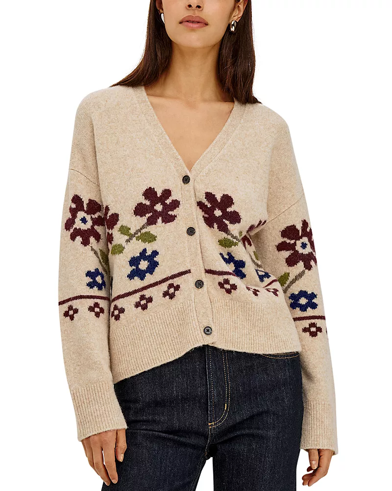 Rails Saffron V Neck Cardigan Sweater
