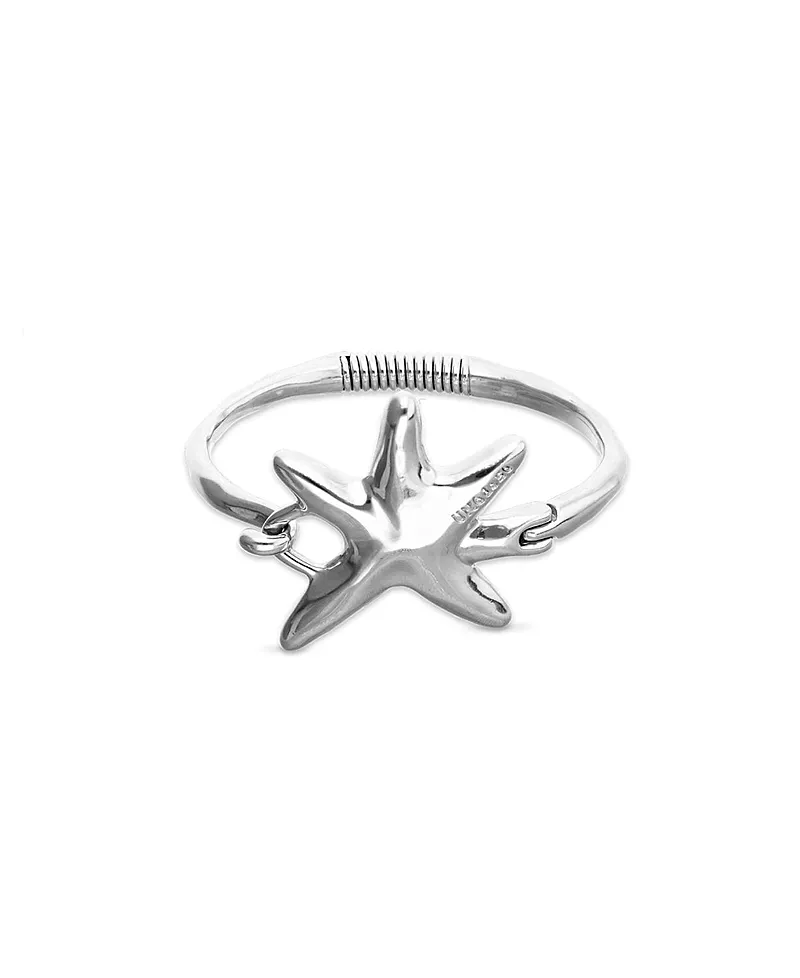 UNOde50 Silver Tone Rigid Star Bangle Bracelet