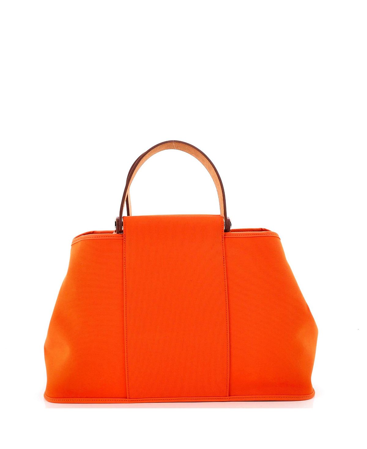 Pre-Owned HERMES 39 Cabag Elan Toile and Leather
