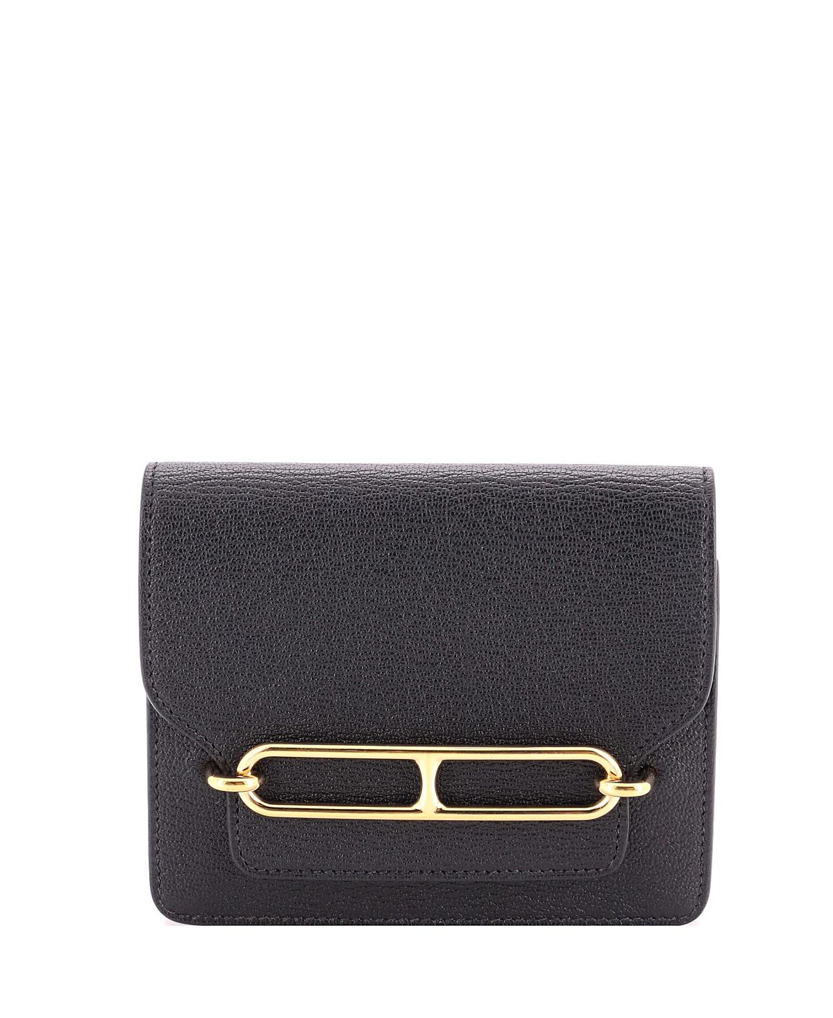 Pre-Owned HERMES Roulis Slim Wallet Chevre Mysore