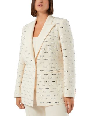 Geometric Rhinestone Blazer