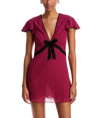 Klielle Ribbon Trim Mini Dress