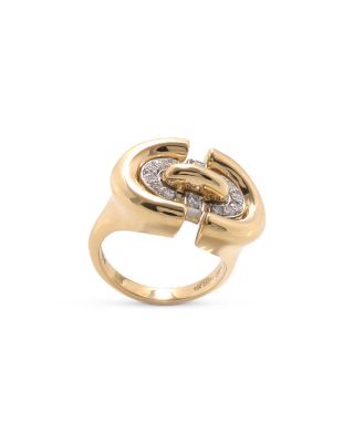 Platinum & 18K Yellow Gold Unity Diamond Ring, 0.28 tcw