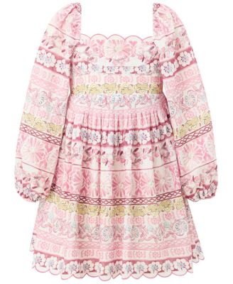  Girls' Lara Embroidered Sleeve Mini Dress - Little Kid, Big Kid