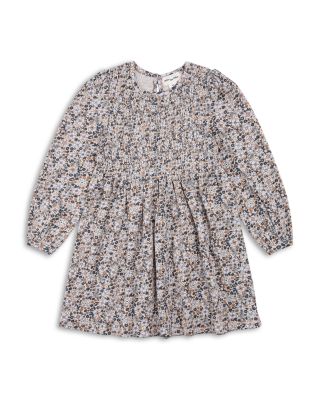 Girls' Flower Print Cotton Blend Jersey Dress - Baby 