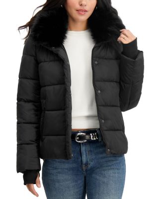Vera Faux Fur Collar Puffer Jacket