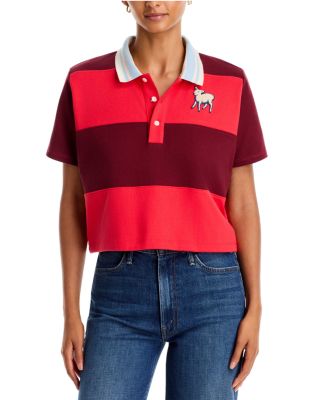 The Boxy Match Striped Cotton Polo