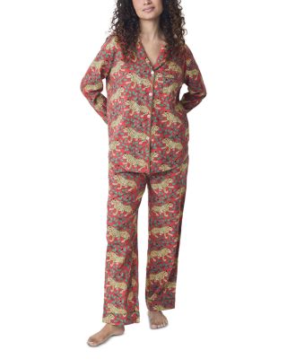 Winter Holly Bagheera Cotton Flannel Pajama Set