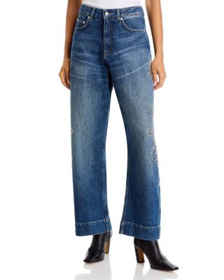 Cinq a Sept Dreamscape Vines Hayden Jeans in Stillwater