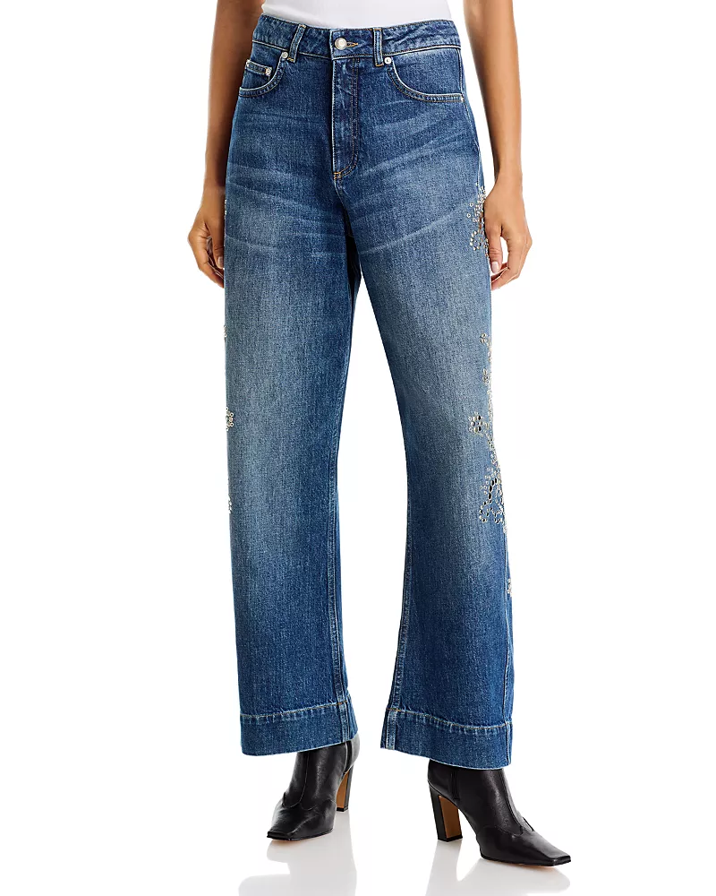 Cinq a Sept Dreamscape Vines Hayden Jeans in Stillwater