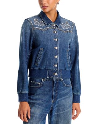 Cinq a Sept Dreamscape Vines Greer Cotton Blend Jacket