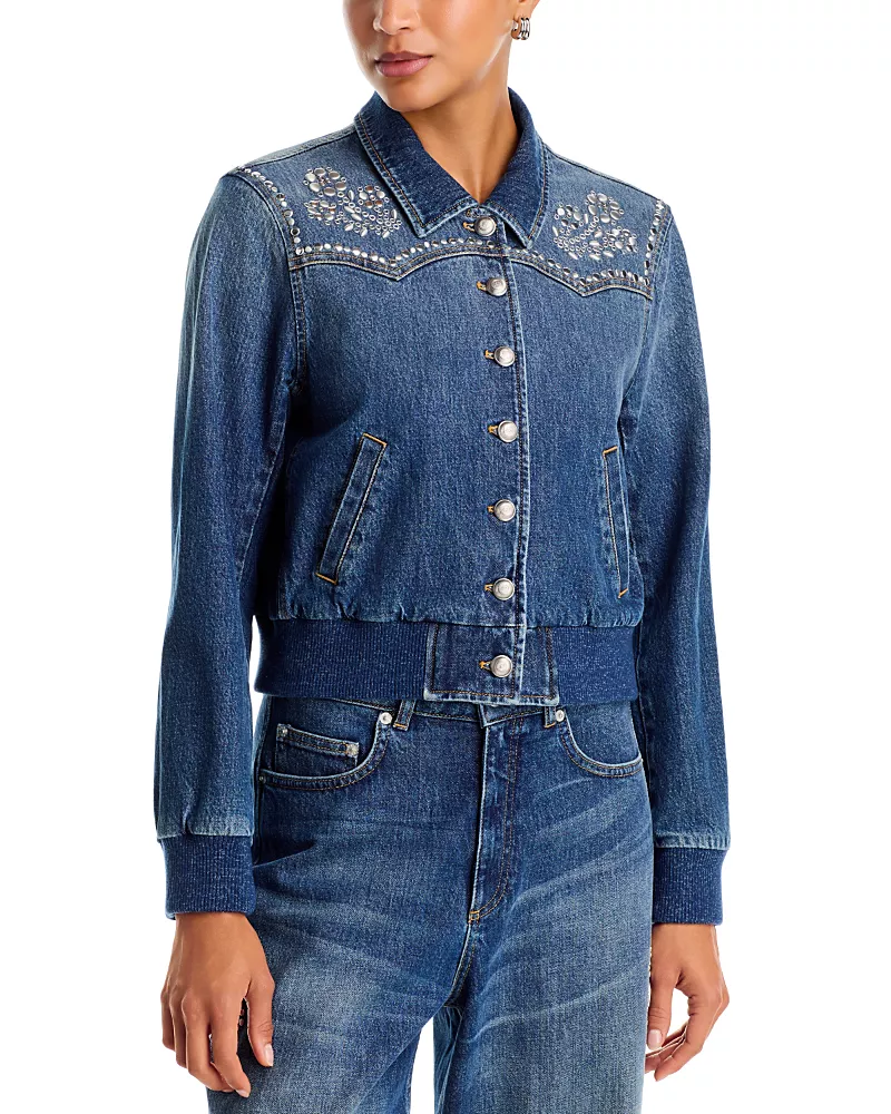 Cinq a Sept Dreamscape Vines Greer Cotton Blend Jacket