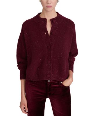 The Cashmere Fleck Relaxed Crewneck Cardigan