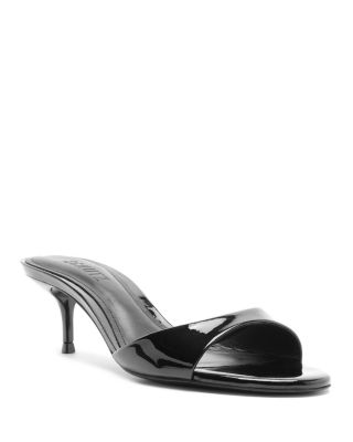 Women's Sally Patent Leather Mid Heel Sandals