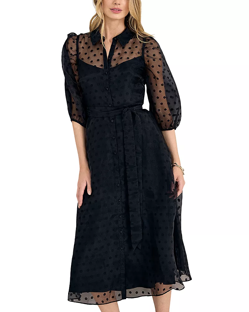 Phase Eight Agatha Spot Shirt Dress