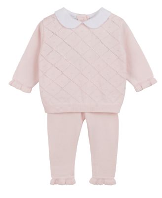  Girls' Peter Pan Diamond Knit Set - Baby, Little Kid