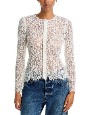 Verona Long Sleeve Slim Fit Lace Blouse