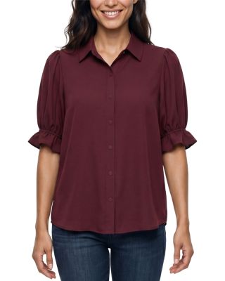 Elbow Puff Sleeve Top