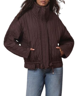  Women's Quilted Peplum Jacket