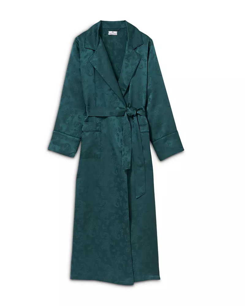 Petite Plume Silk Jacquard Robe