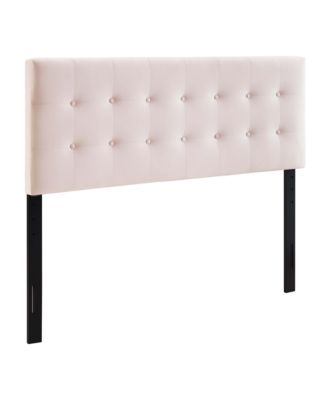  Emily Biscuit Tufted Performance Velvet Headboard, Queen