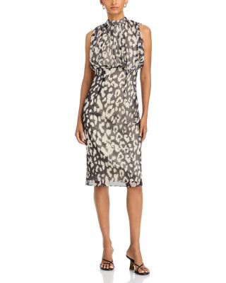 Sleeveless Cheetah Dress