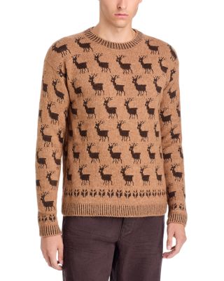 Girocollo Intarsia Tricot Sweater