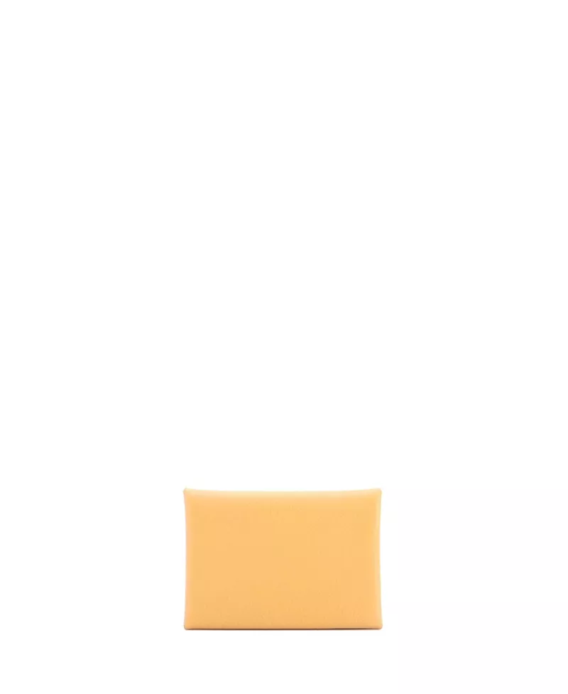 Pre-Owned HERMES Calvi Duo Card Holder Evercolor