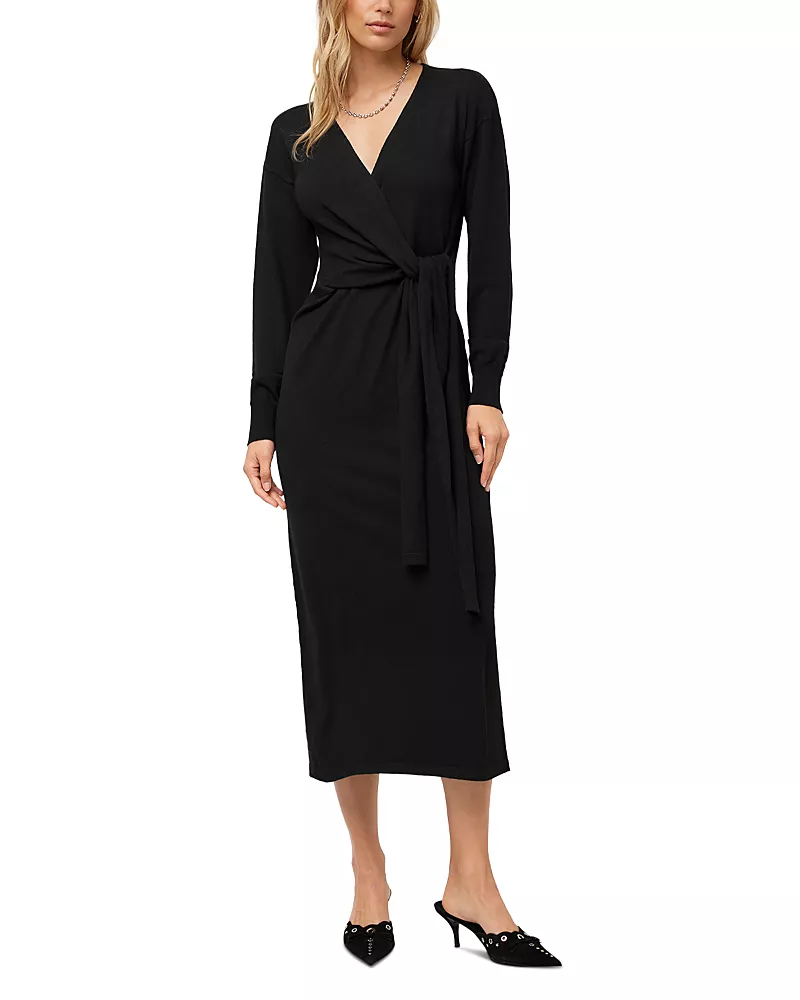 Fifteen Twenty Raya Wrap Sweater Dress