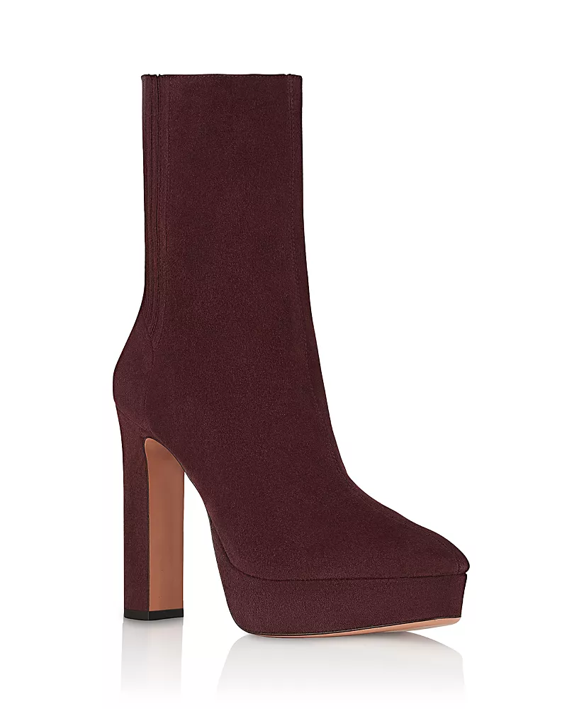 Aquazzura Women's Martine Suede Ankle Boots