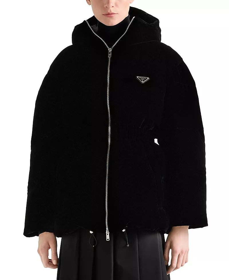 Prada Velvet Down Jacket