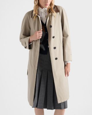 Single-Breasted Old Poplin Coat