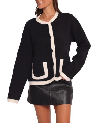  Orabelle Contrast Hem Cardigan