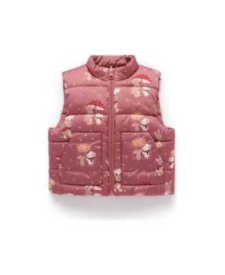 Girls' Reversible Puffer Vest - Baby, Little Kid