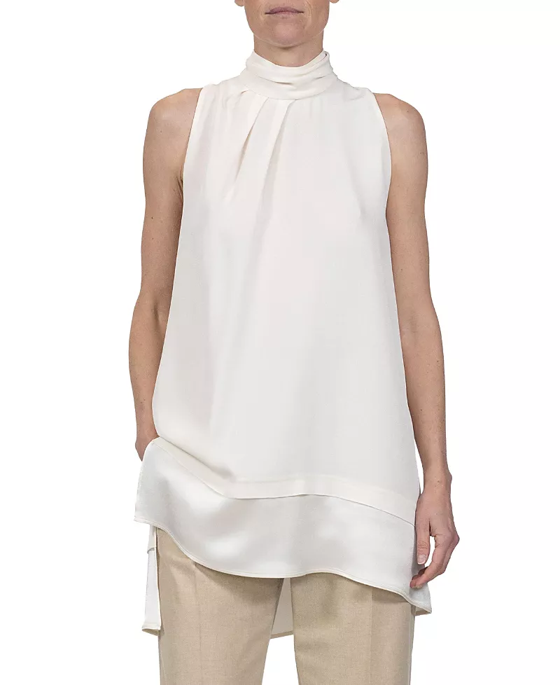 Callas Milano Cleo Draped Tunic Top