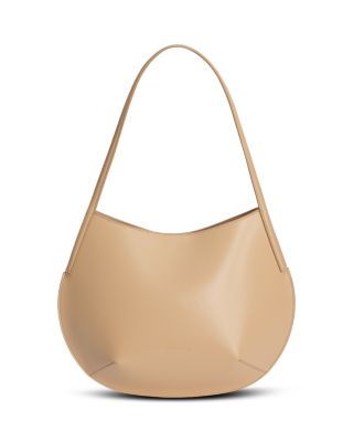 Kante Debossed Logo Leather Shoulder Bag