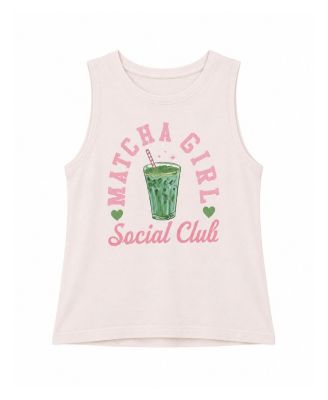 Girls' Matcha Girl Social Club Tank Top - Big Kid