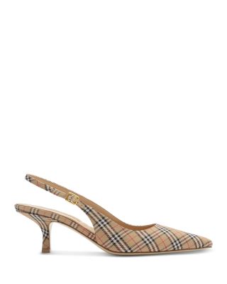 Women's Dame House Check Slingback Pumps
